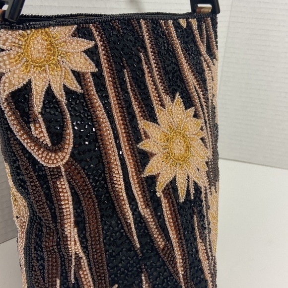 PROUD Mary & Co black neutral beaded satchel bag - Picture 2 of 14